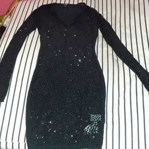 Black rinstone dress